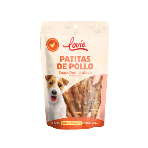 Patitas de Pollo Snack Deshidratado - Bolsa 10 Piezas