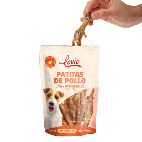 Patitas de Pollo Snack Deshidratado - Bolsa 10 Piezas